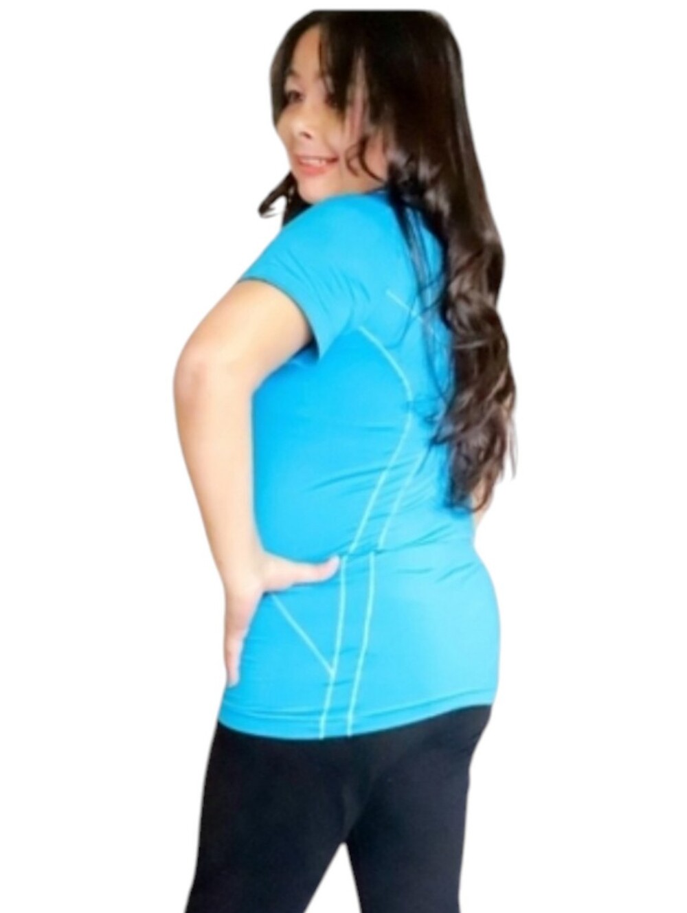 Adidas Blue Athletic Sports Top Women's Size Large